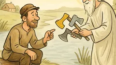 Dowcip: drwal płacze, Bóg pyta dlaczego