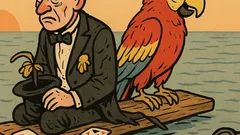 Dowcip: Iluzjonista na statku i papuga