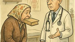Dowcip: Przychodzi baba do lekarza z książką