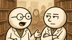 Dowcip: Rozmawiają dwaj psycholodzy w bibliotece...