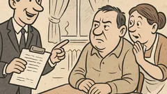 Dowcip: Agent ubezpieczeniowy namawia Beniamina na polisę